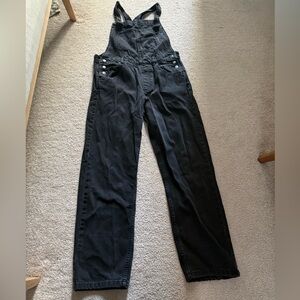 We The Free Charcoal Denim overalls